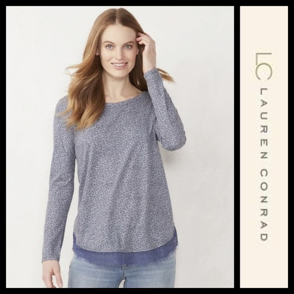 LC Lauren Conrad Tops - 🔴 SALE 5/$15 Lauren Conrad Flores Lace-Hem Tunic